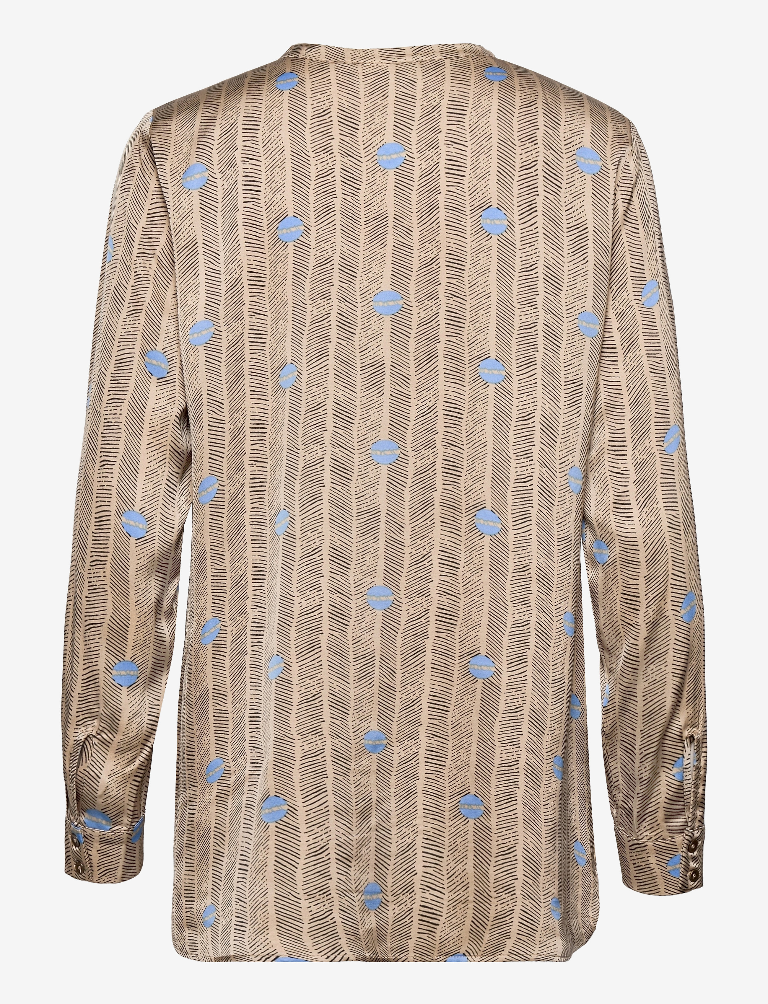 Coster Copenhagen - Shirt blouse in Sprout print - langærmede bluser - sprout print - sand - 1