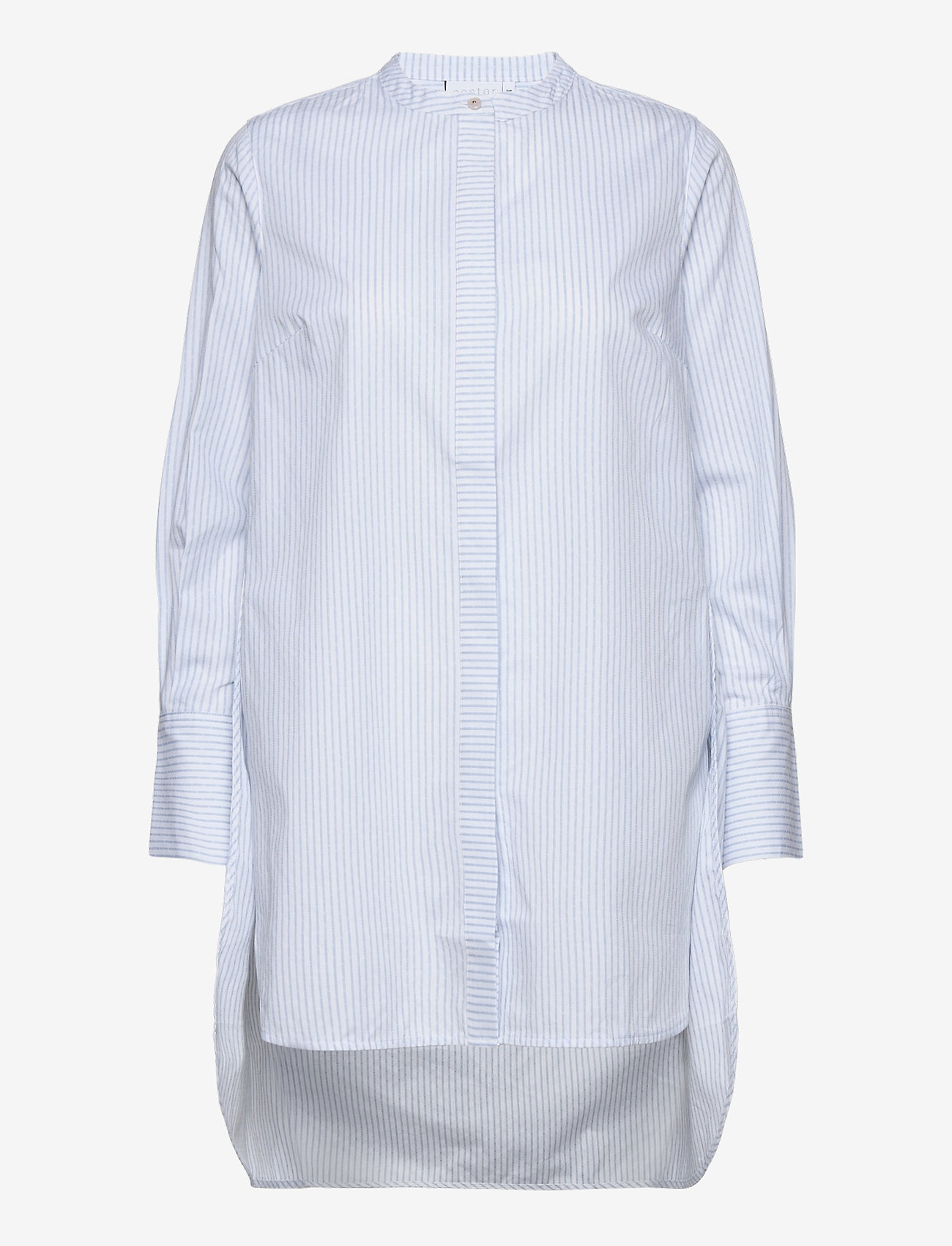 Coster Copenhagen - Shirt w. light blue stripes - sky blue stripes - 0