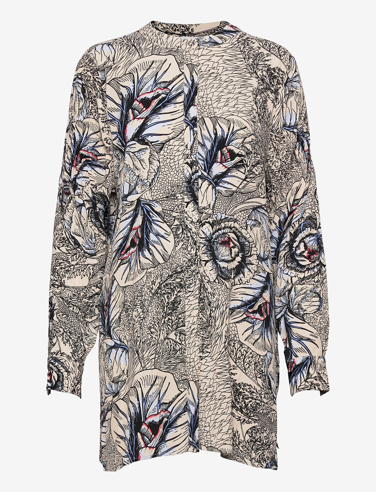 Coster Copenhagen - Shirt in Garden print - EcoVero Len - garden print - 0
