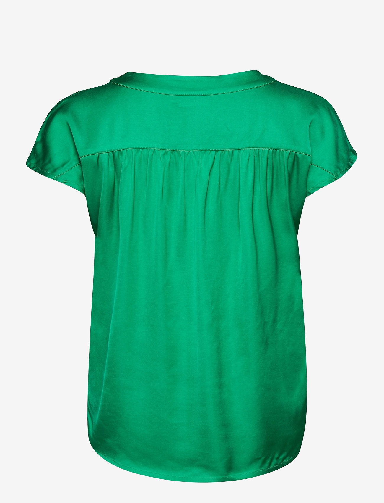 Coster Copenhagen - Top w. v-neck - emerald green - 1