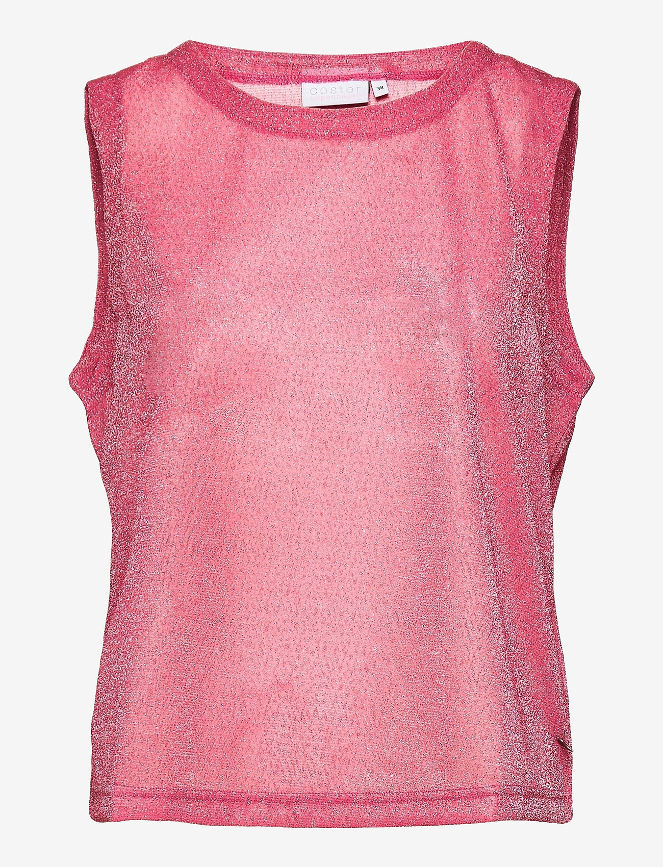 Coster Copenhagen - Top in lurex jersey - lurex pink - 0