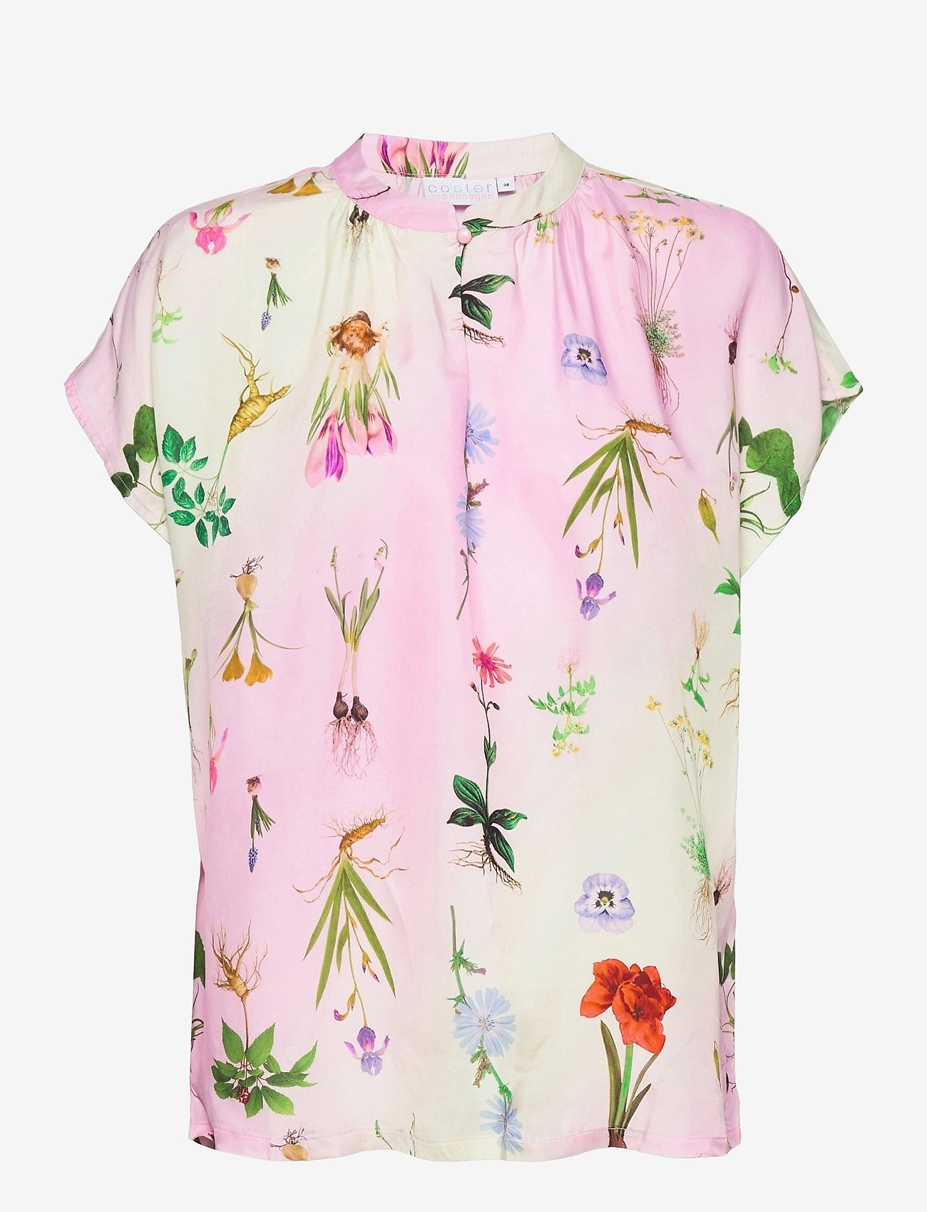 Coster Copenhagen - Top in Flower Garden print - Cupro - flower garden print - 0