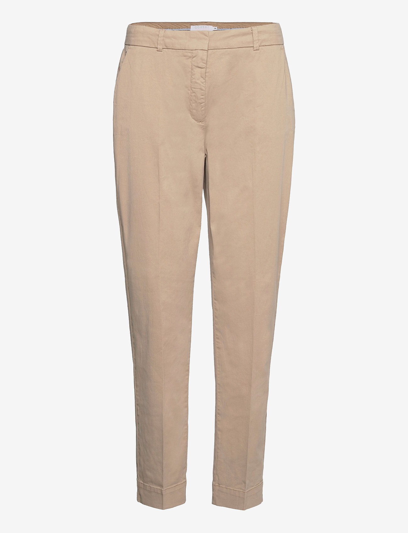 Coster Copenhagen - Chino pants w. press fold and paspe - khaki - 0
