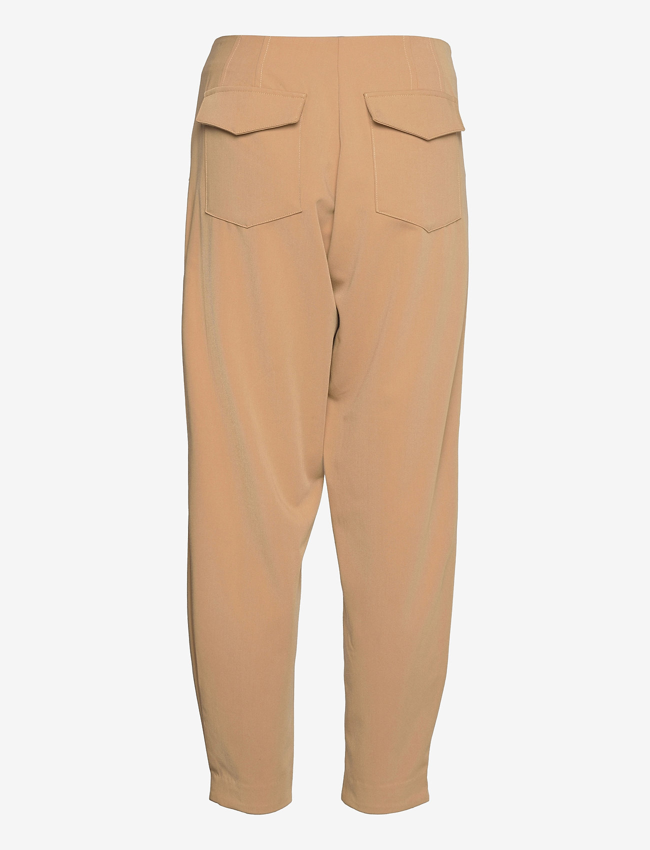 Coster Copenhagen - Pants w. carrot cut and pleats - golden beige - 1