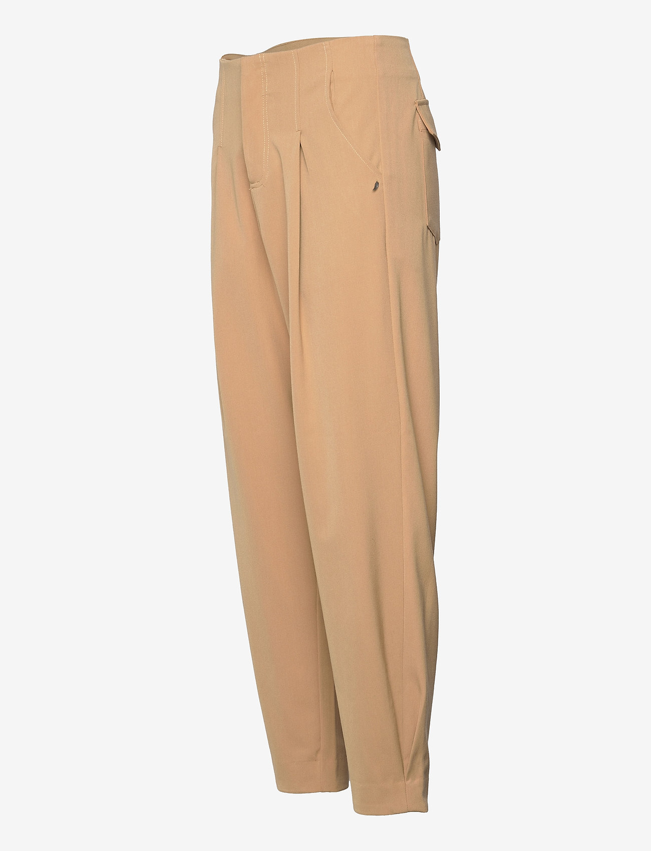 Coster Copenhagen - Pants w. carrot cut and pleats - golden beige - 2