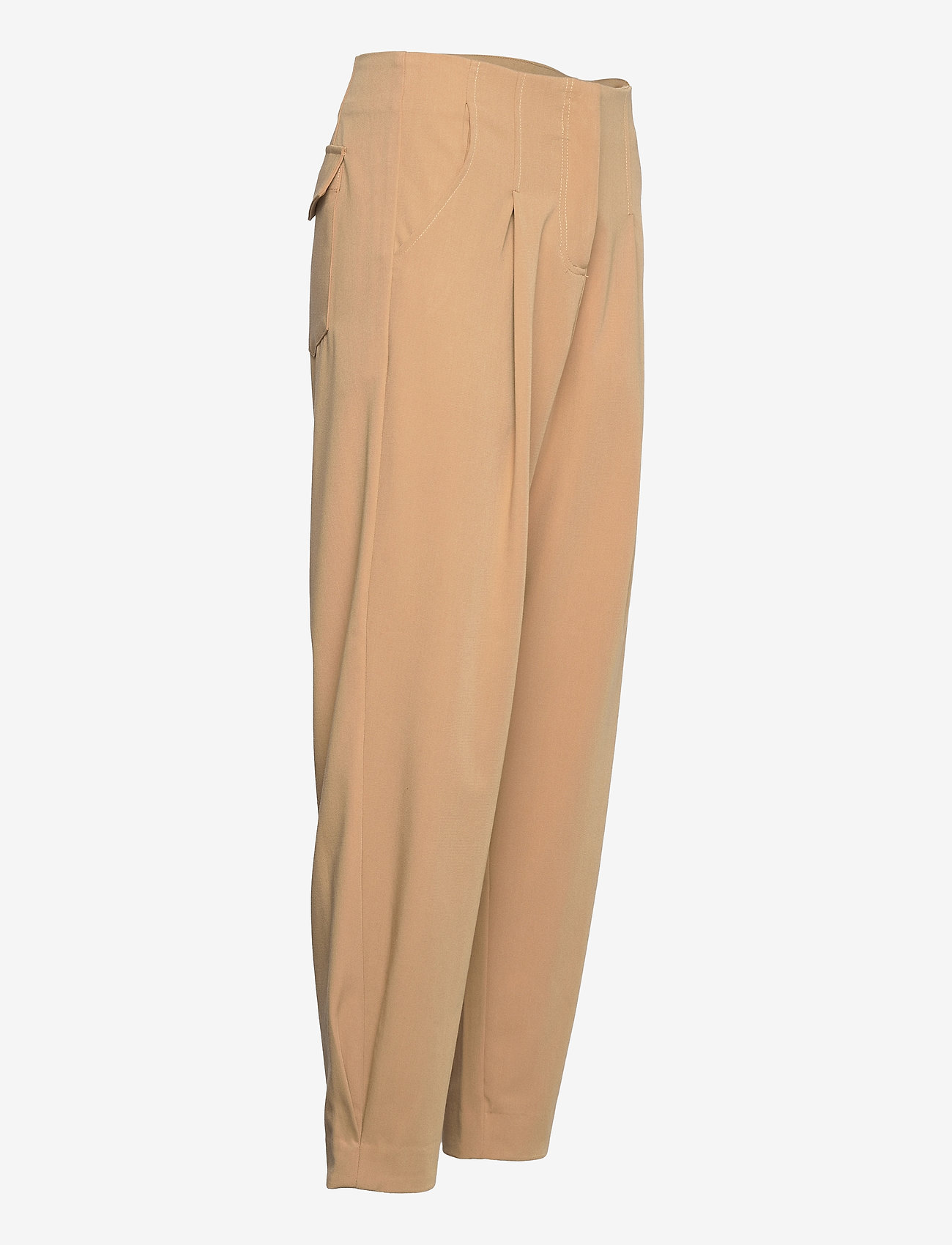 Coster Copenhagen - Pants w. carrot cut and pleats - golden beige - 3
