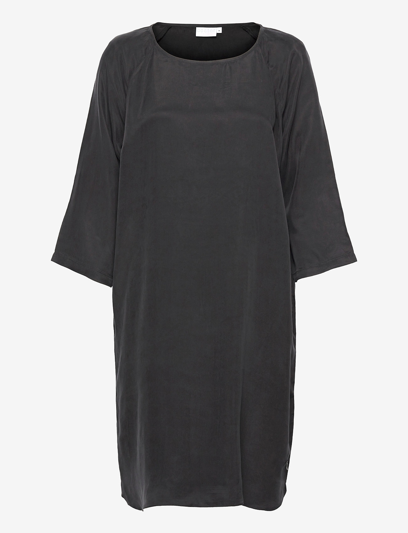 Coster Copenhagen - Dress with raglan sleeves in cupro - black - 0
