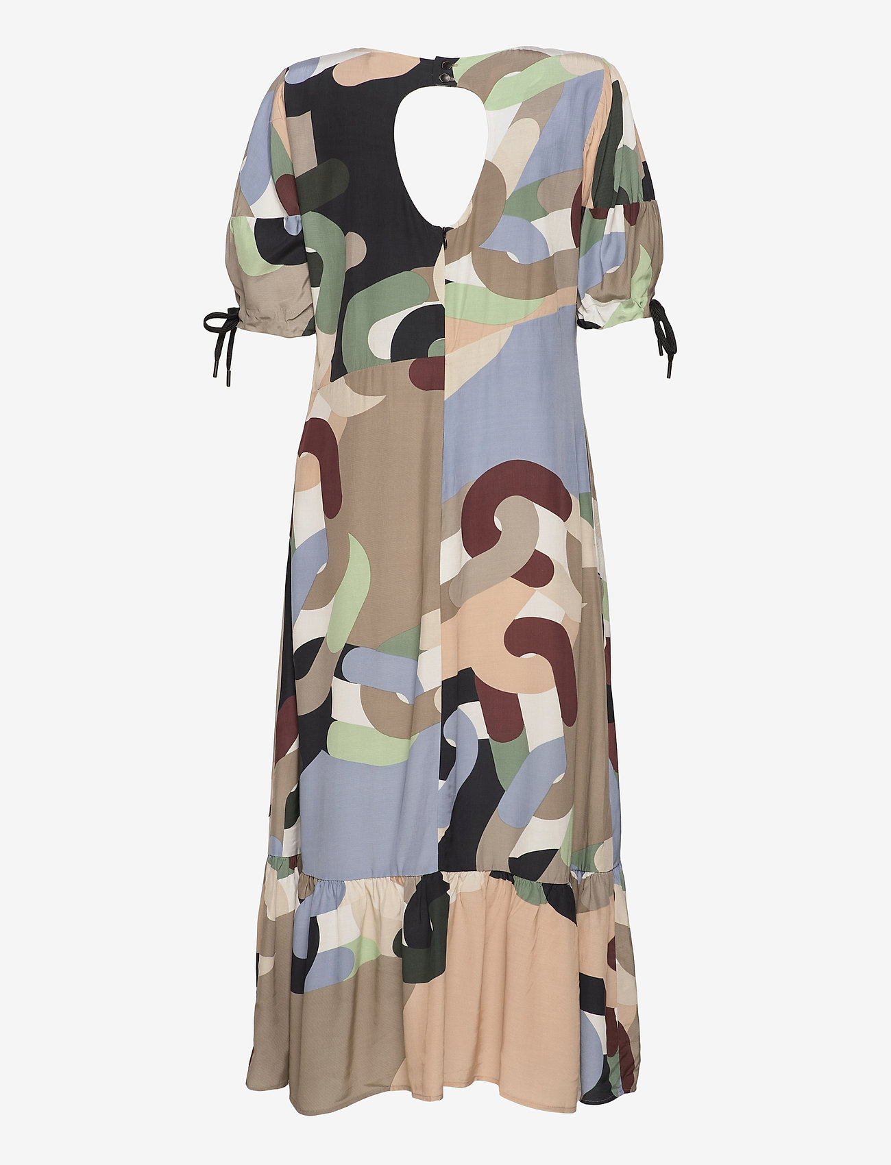 Coster Copenhagen - Assymmetrical dress in chain print - sommerkjoler - chain print - 1