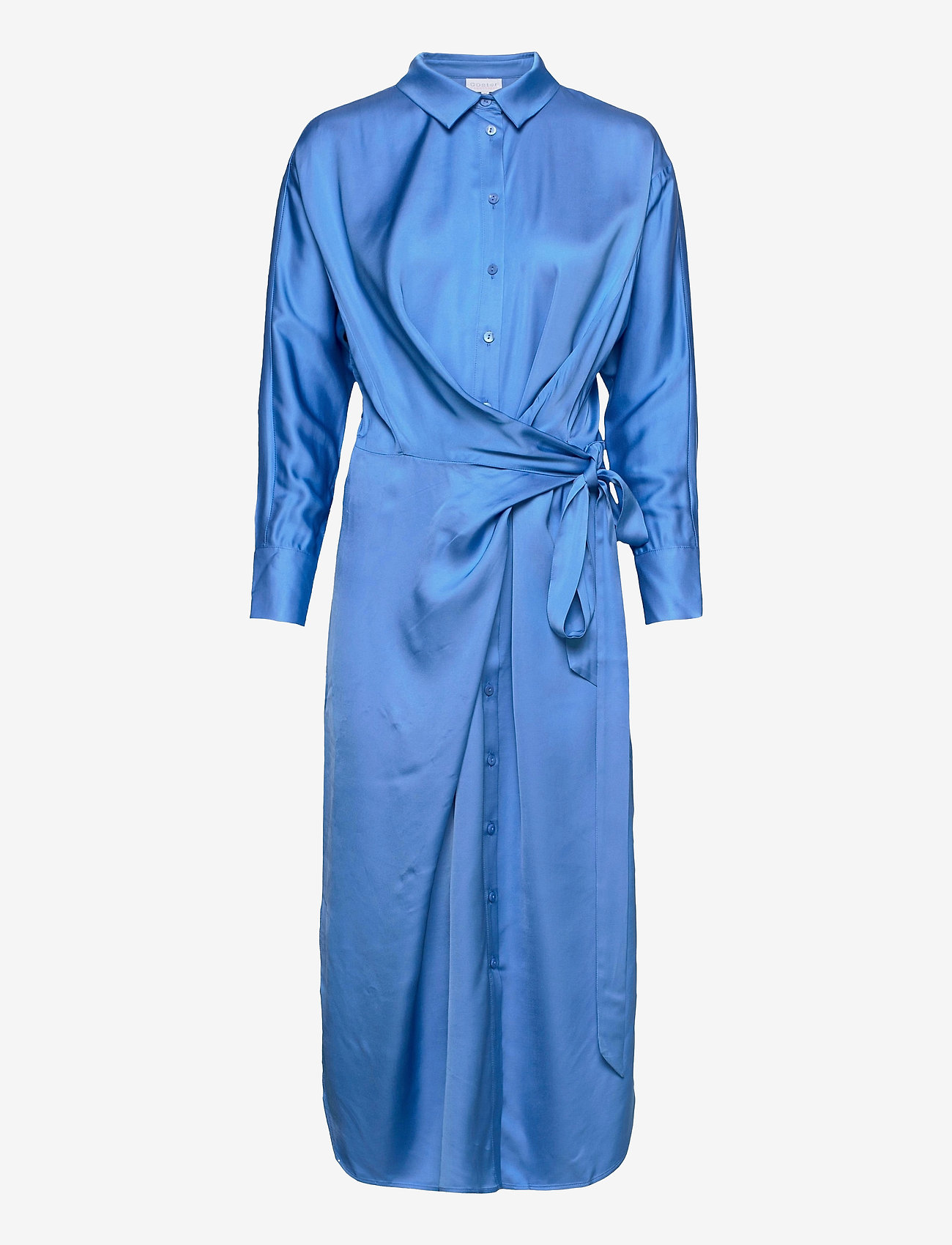 Coster Copenhagen - Shirt dress w. tieing detail - airy blue - 0