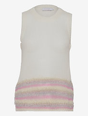 Coster Copenhagen - Knit vest with lurex - megztos liemenės - cream - 0
