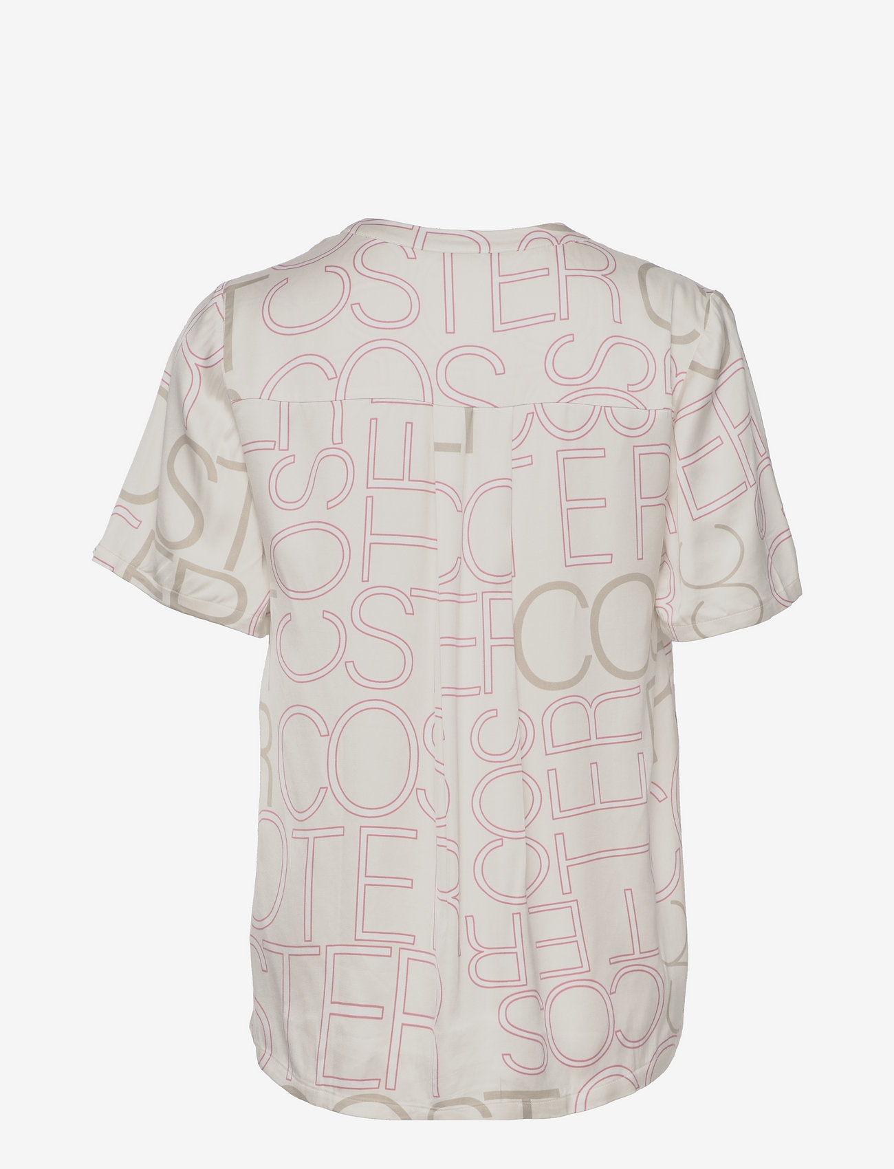 Coster Copenhagen - Top with buttons - kurzämlige blusen - logo print - 1