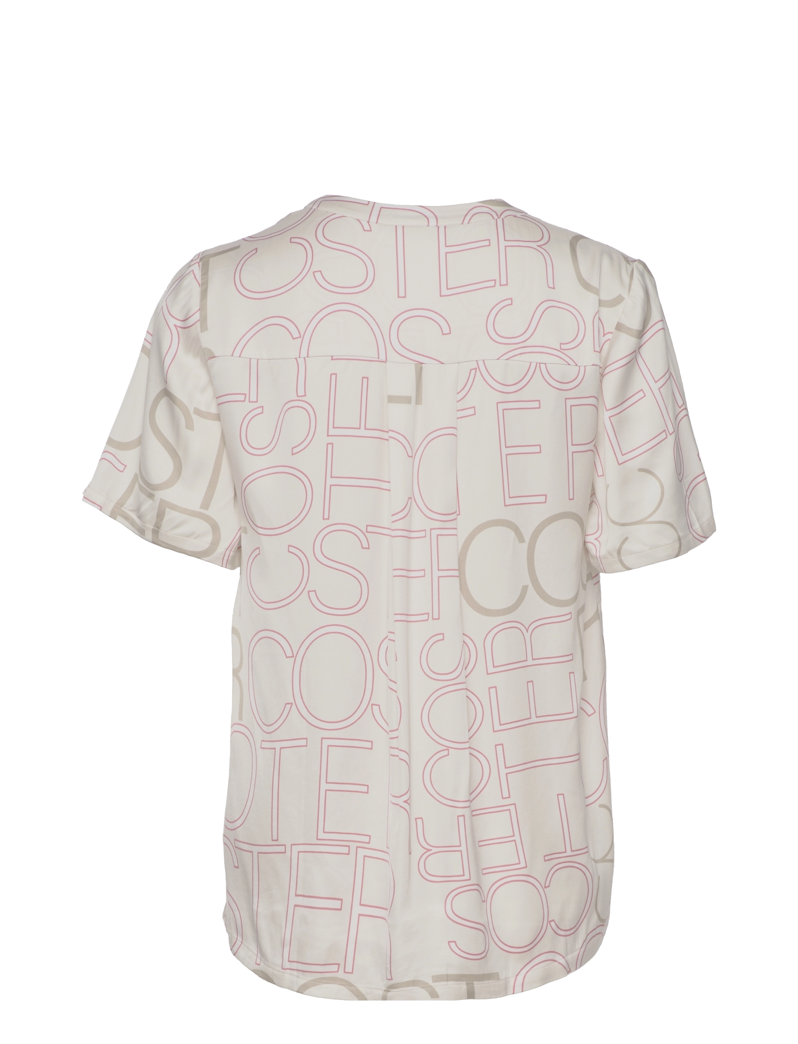 Coster Copenhagen - Top with buttons - short-sleeved blouses - logo print - 1