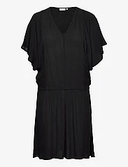 Coster Copenhagen - Dress with smock at waist - korta klänningar - black - 0