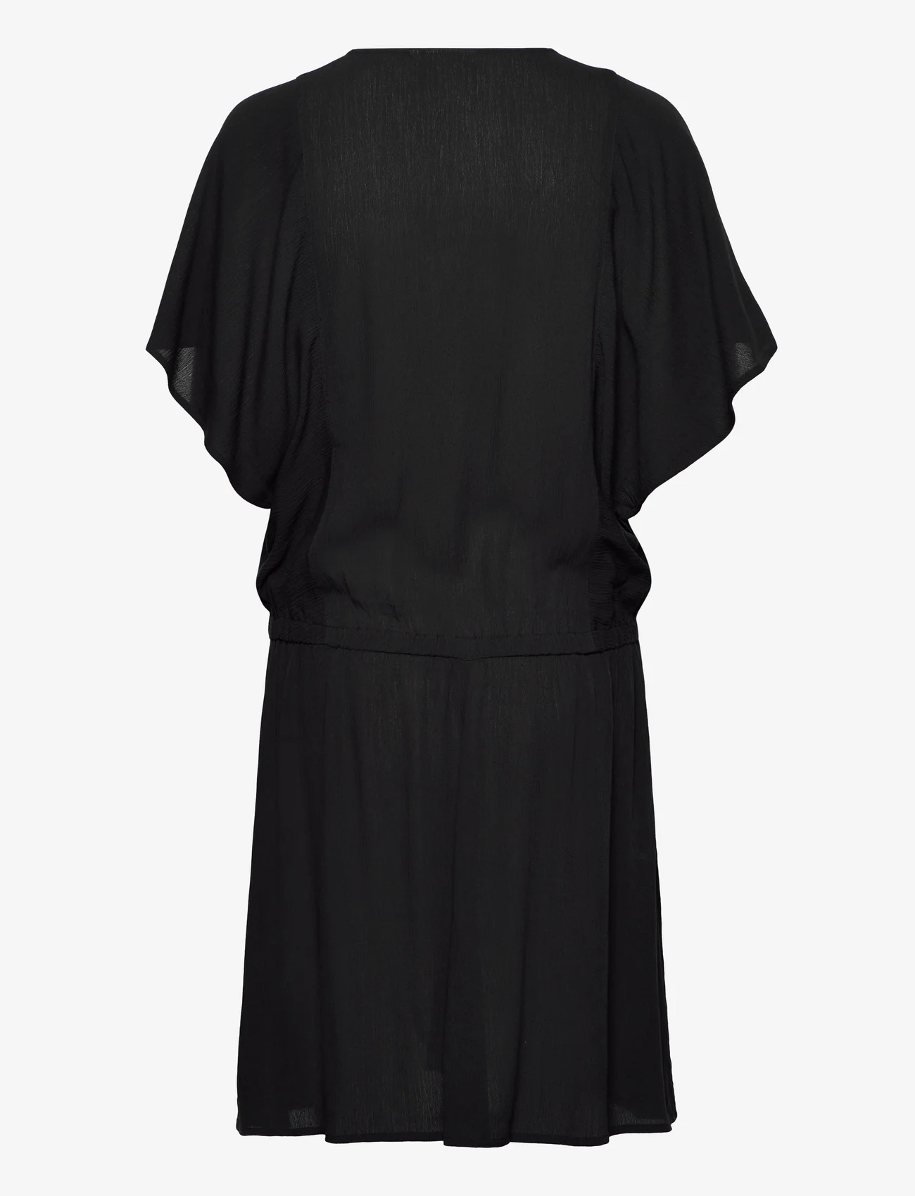 Coster Copenhagen - Dress with smock at waist - korta klänningar - black - 1