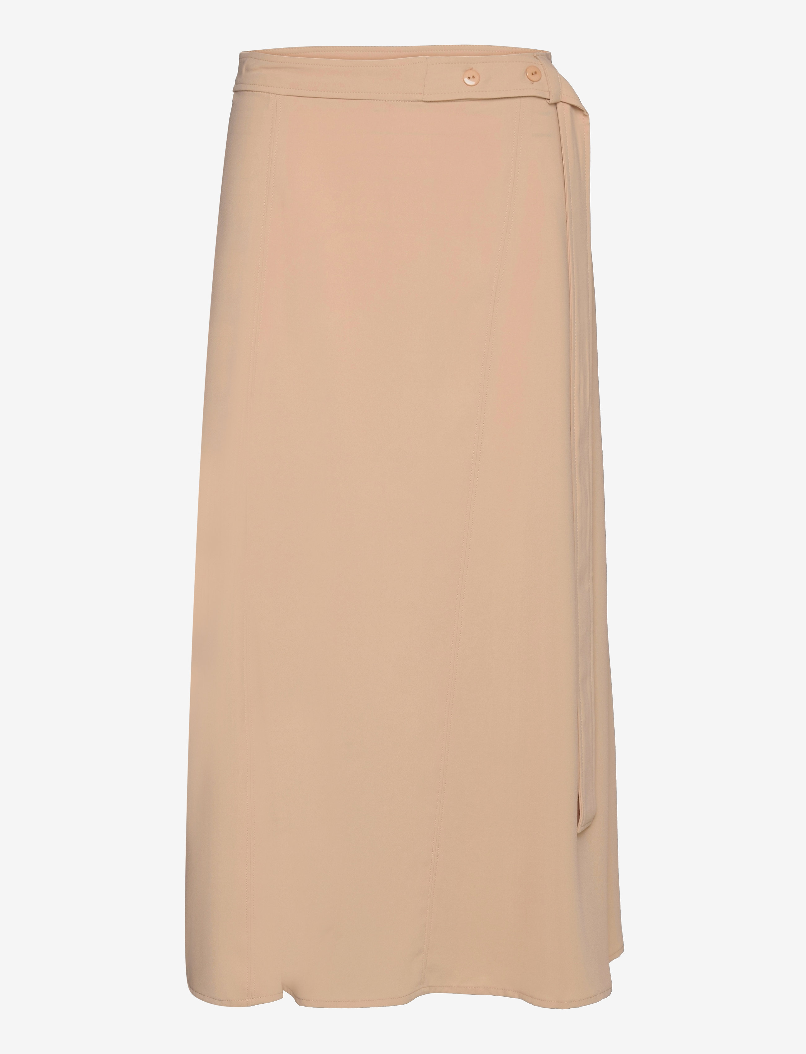 Coster Copenhagen Skirt with belt detail - Seelikud - DARK SAND / beige