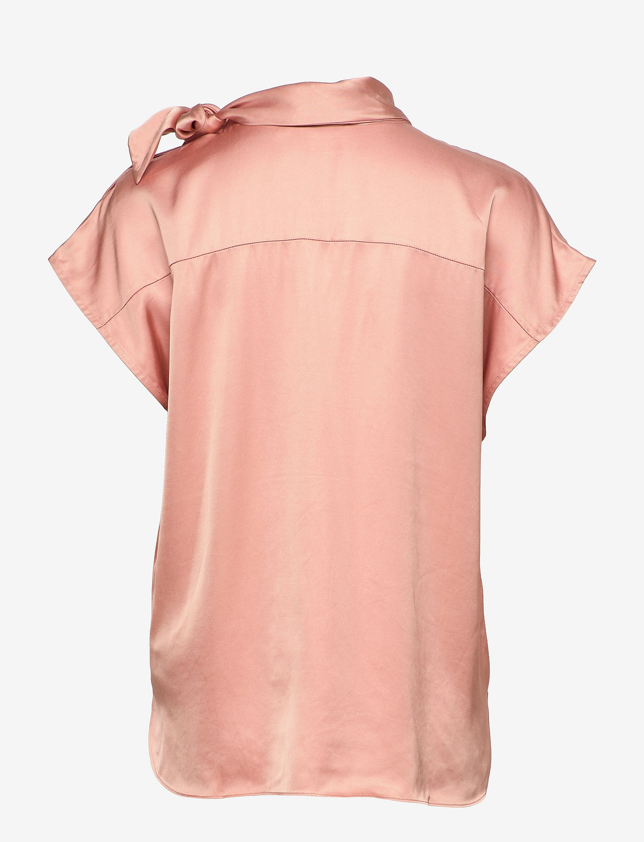 Coster Copenhagen - Top with bow tie collar - rose grey - 1