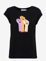 T-shirt with together print - BLACK