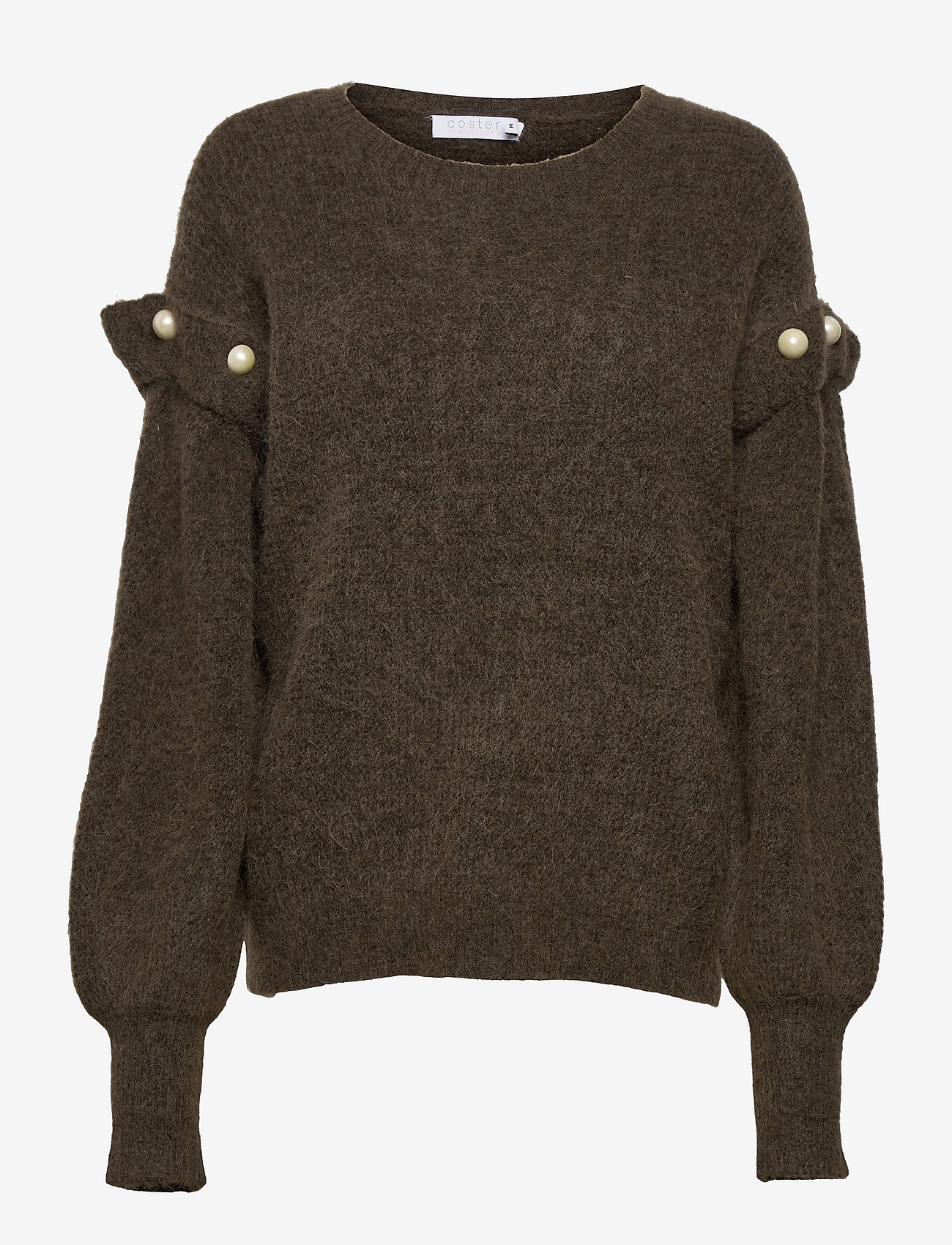 Coster Copenhagen - Knit with pearl detail - ivy green - 0