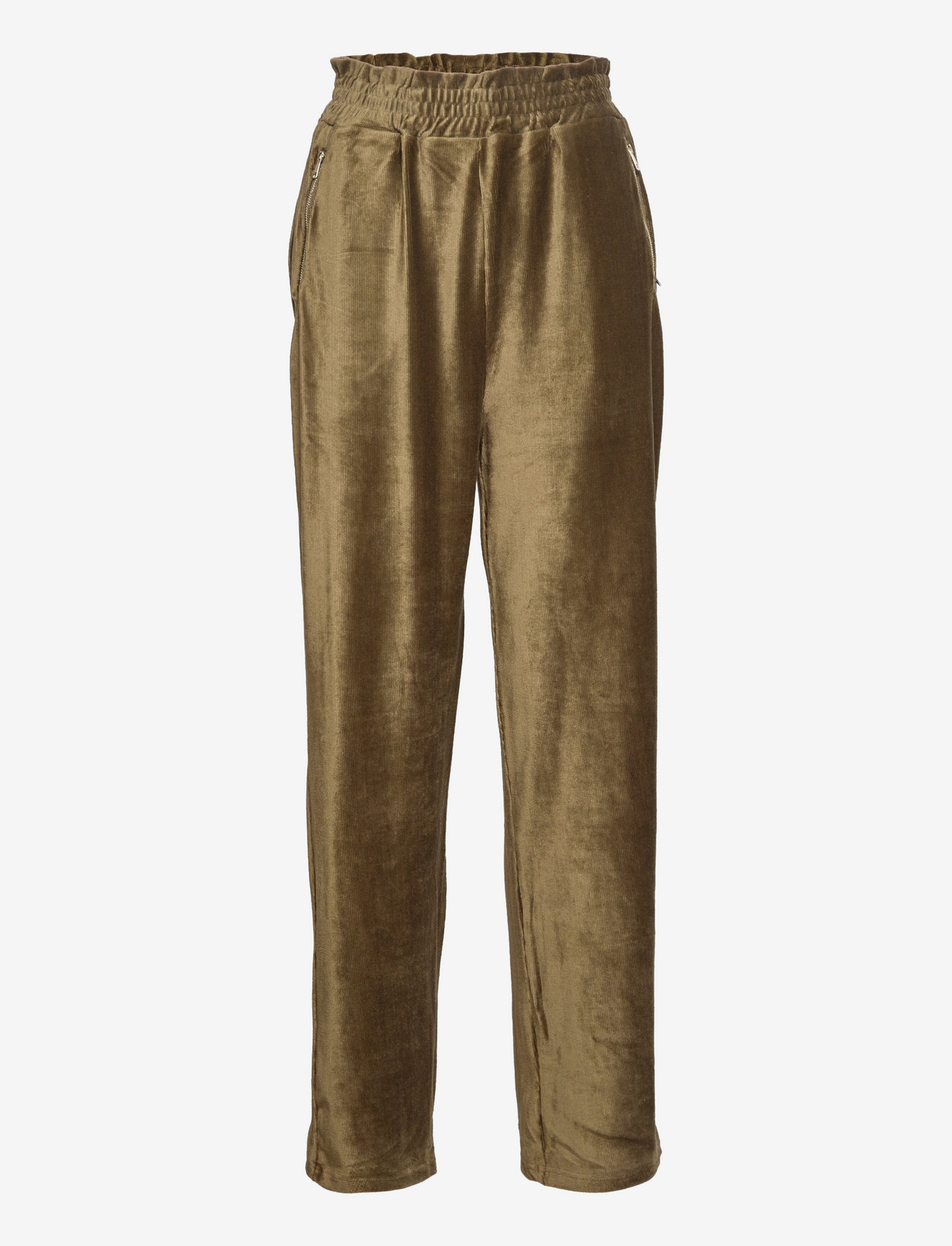 Coster Copenhagen - Relaxed pants in soft corduroy - dark army - 0