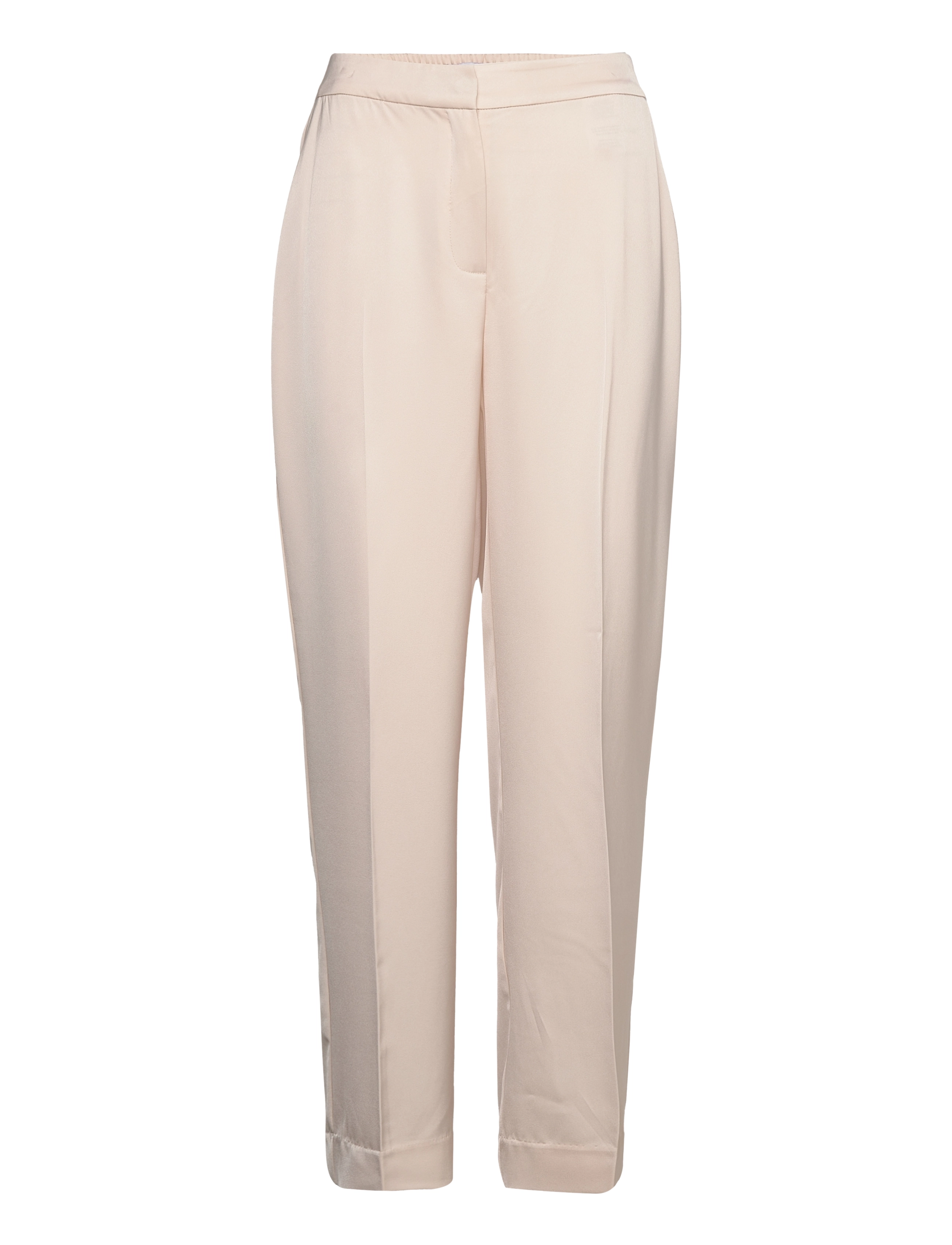 Coster Copenhagen Pants with press fold - Tøj - LIGHT CHAMPAGNE / cream