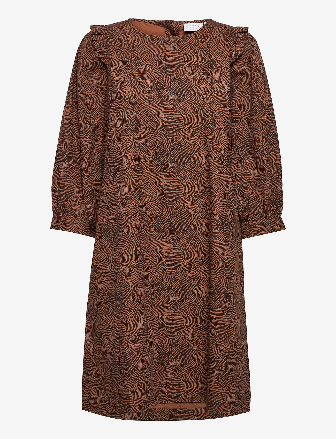 Coster Copenhagen - Dress in twist print in organic cot - trumpos suknelės - twist print - 0
