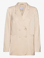 Blazer with slit and buttons - LIGHT CHAMPAGNE