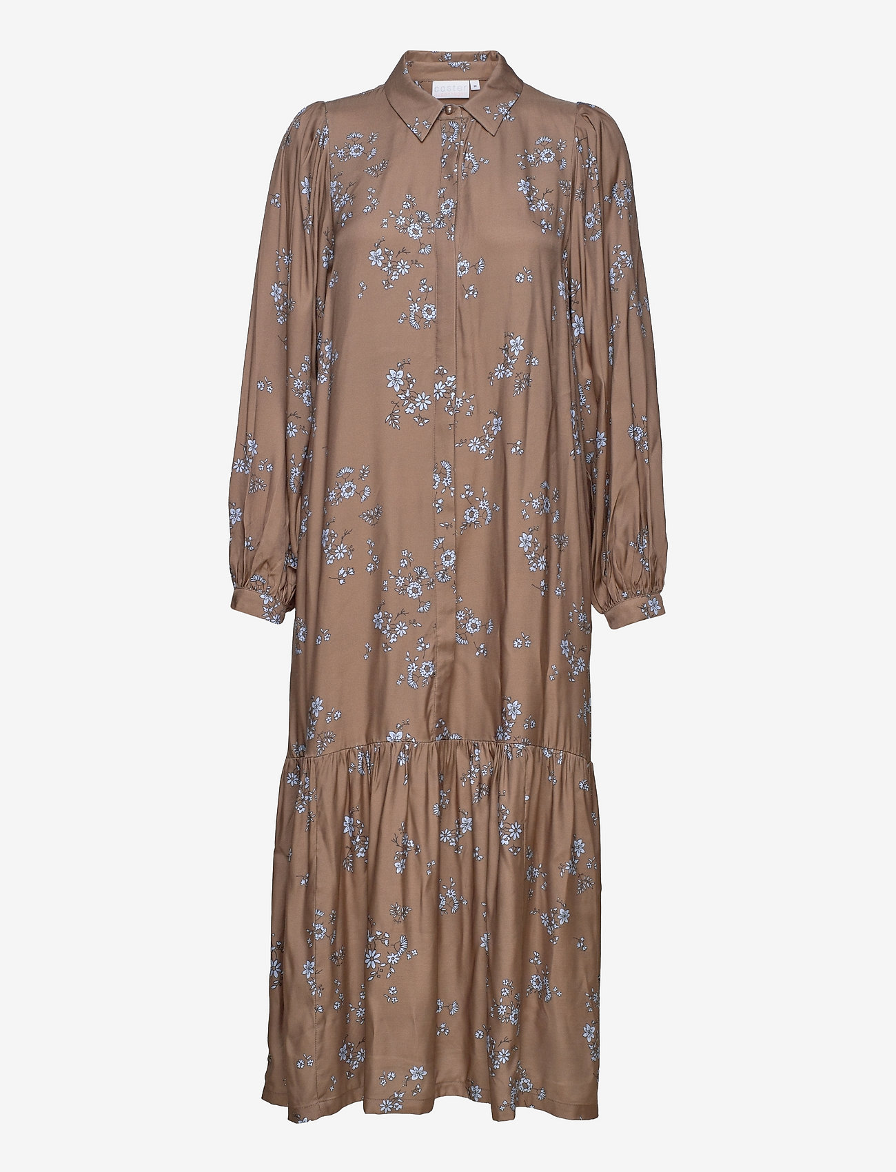 Coster Copenhagen - Long dress in graphic flower print - graphic flower print - 0