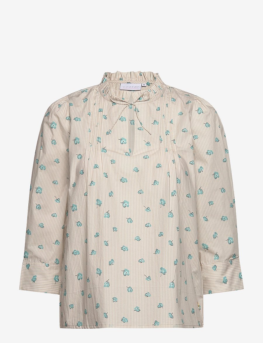 Coster Copenhagen - Blouse in printed stripe print - stripe print - 0