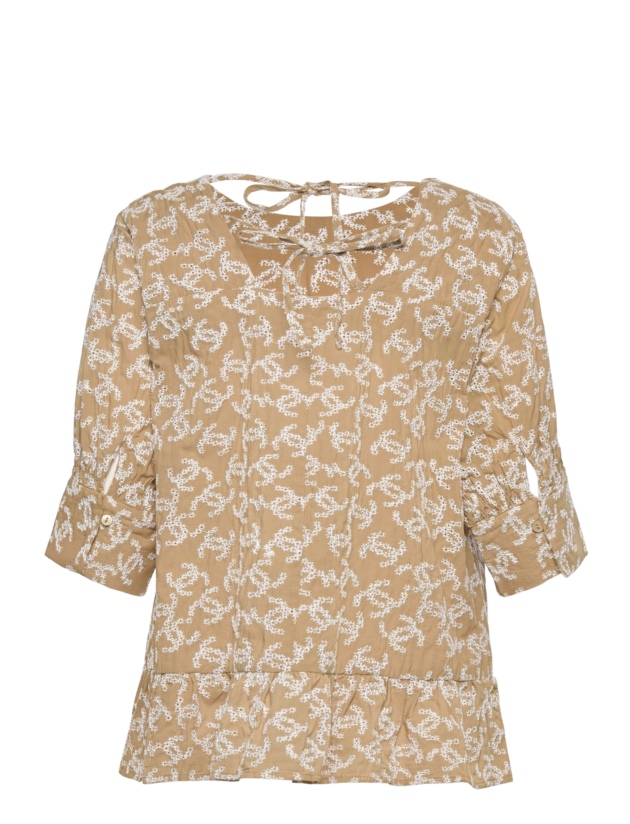 Coster Copenhagen - Shirt with smock at sleeves - langärmelige blusen - yellow flower - 2