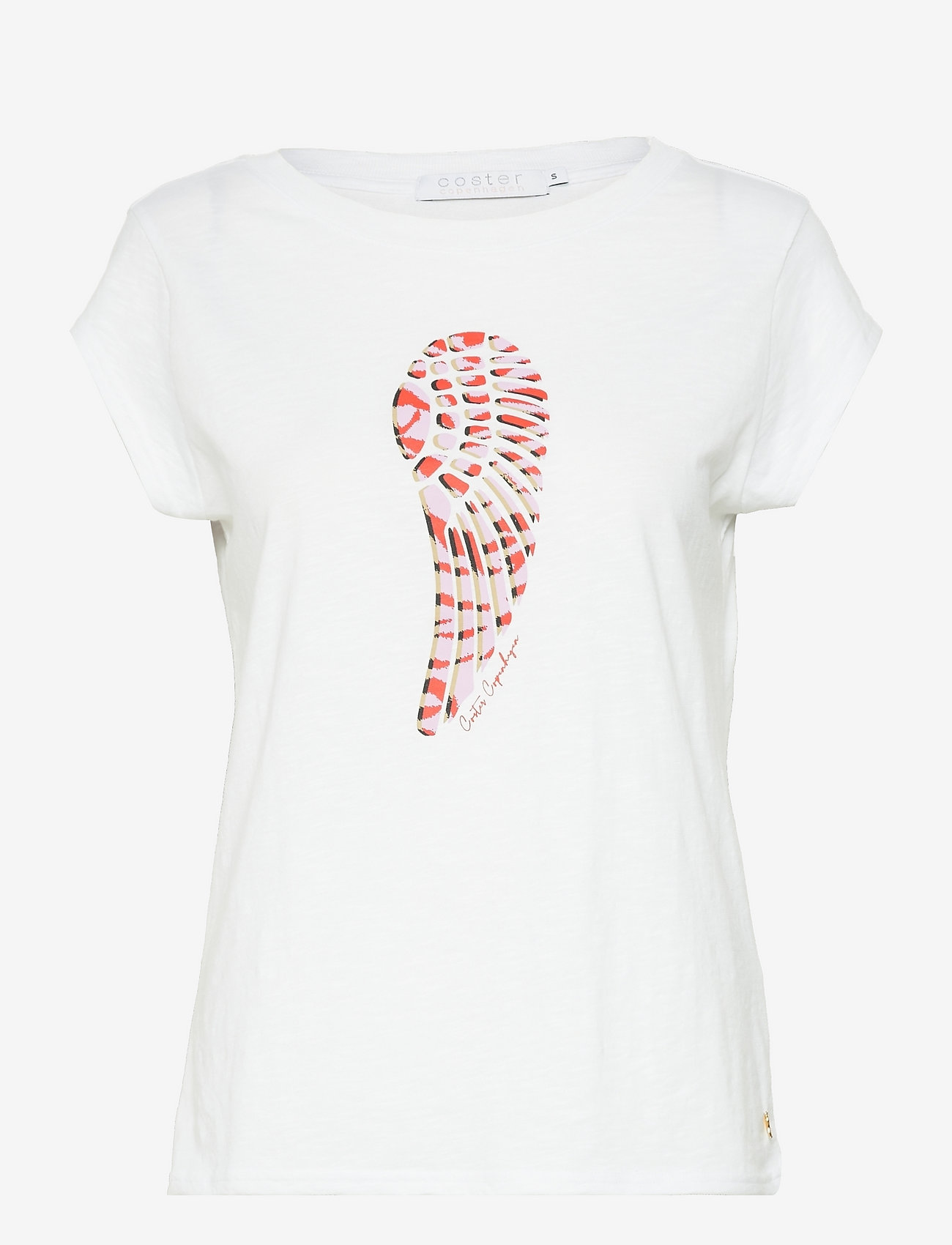 Coster Copenhagen - T-shirt with Zebra Wing - white - 0