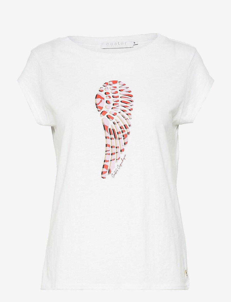 Coster Copenhagen - T-shirt with Zebra Wing - white - 0