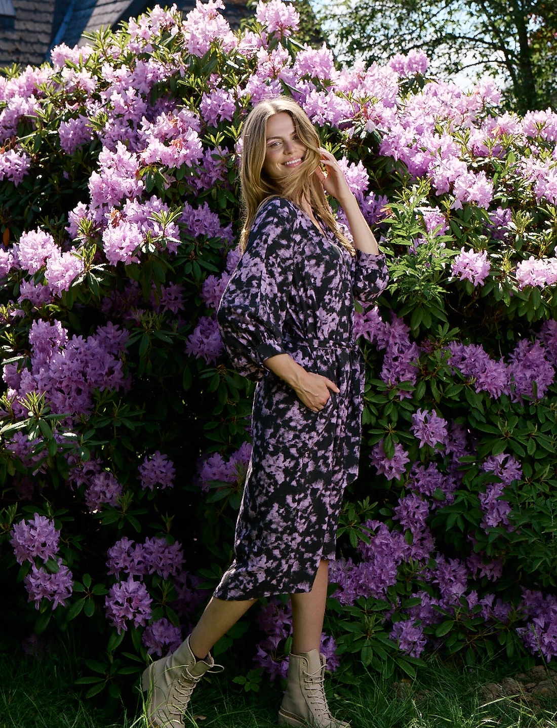Coster Copenhagen Long Dress In Splash Print Cloud Print Multi patterned 143.10 Boozt