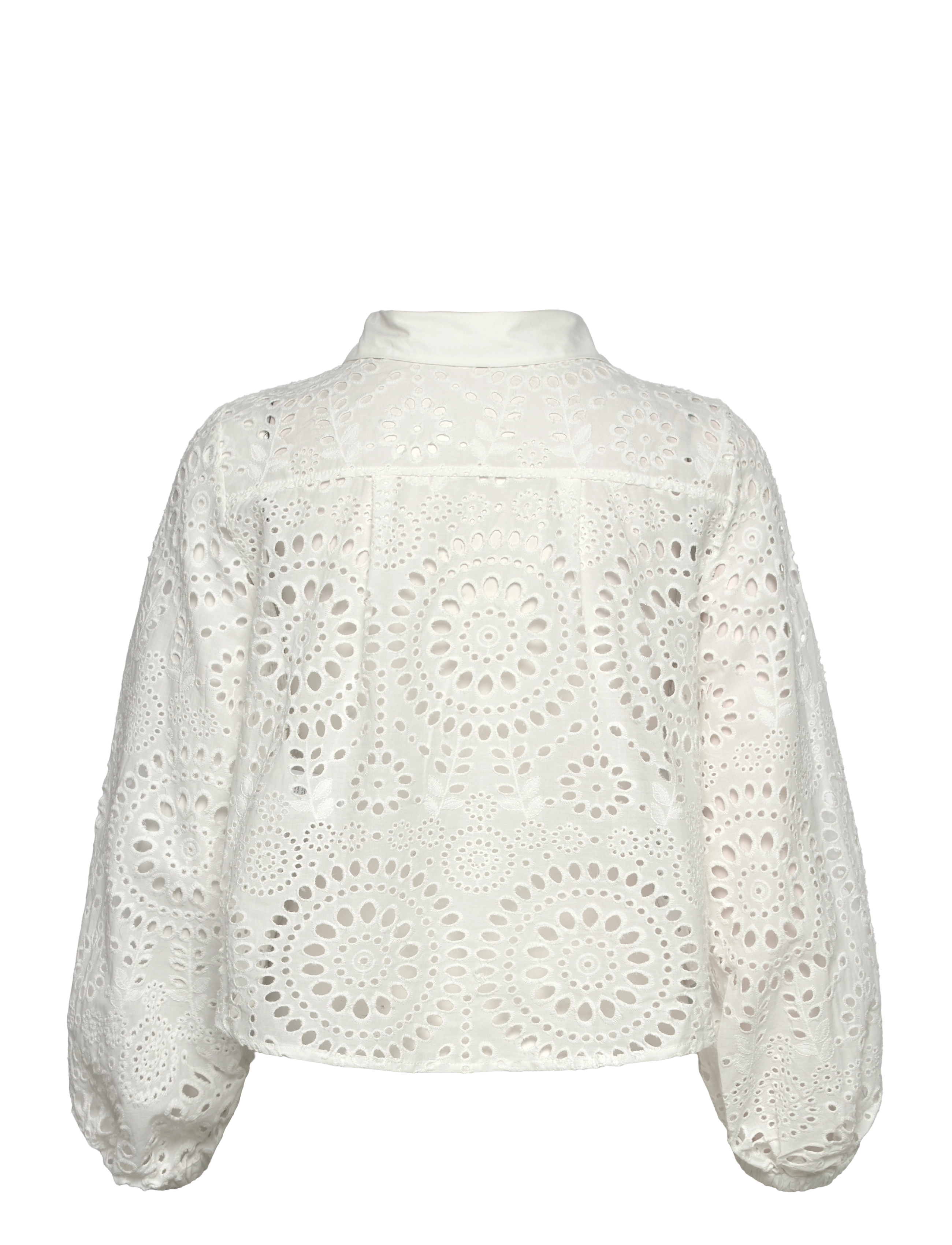Coster Copenhagen - Shirt in broderie anglaise - white - 1