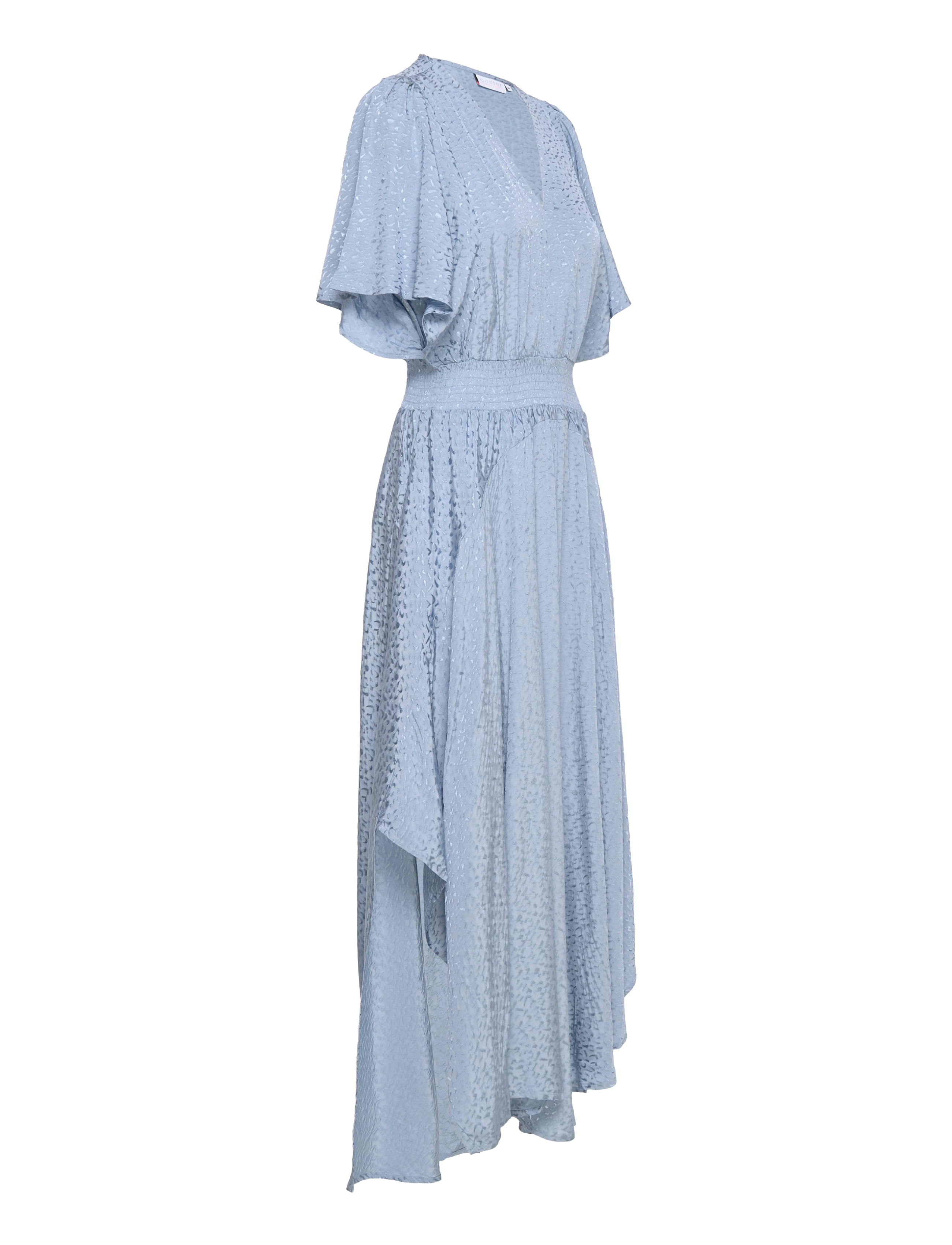 Coster Copenhagen - Dress with smock waist - sea shore blue - 3