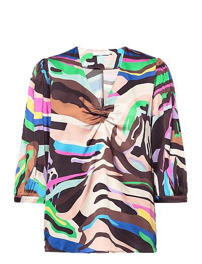 Coster Copenhagen Shirt in multicolor zebra print - Pikkade varrukatega pluusid - MULTICOLOR ZEBRA PRINT / multi