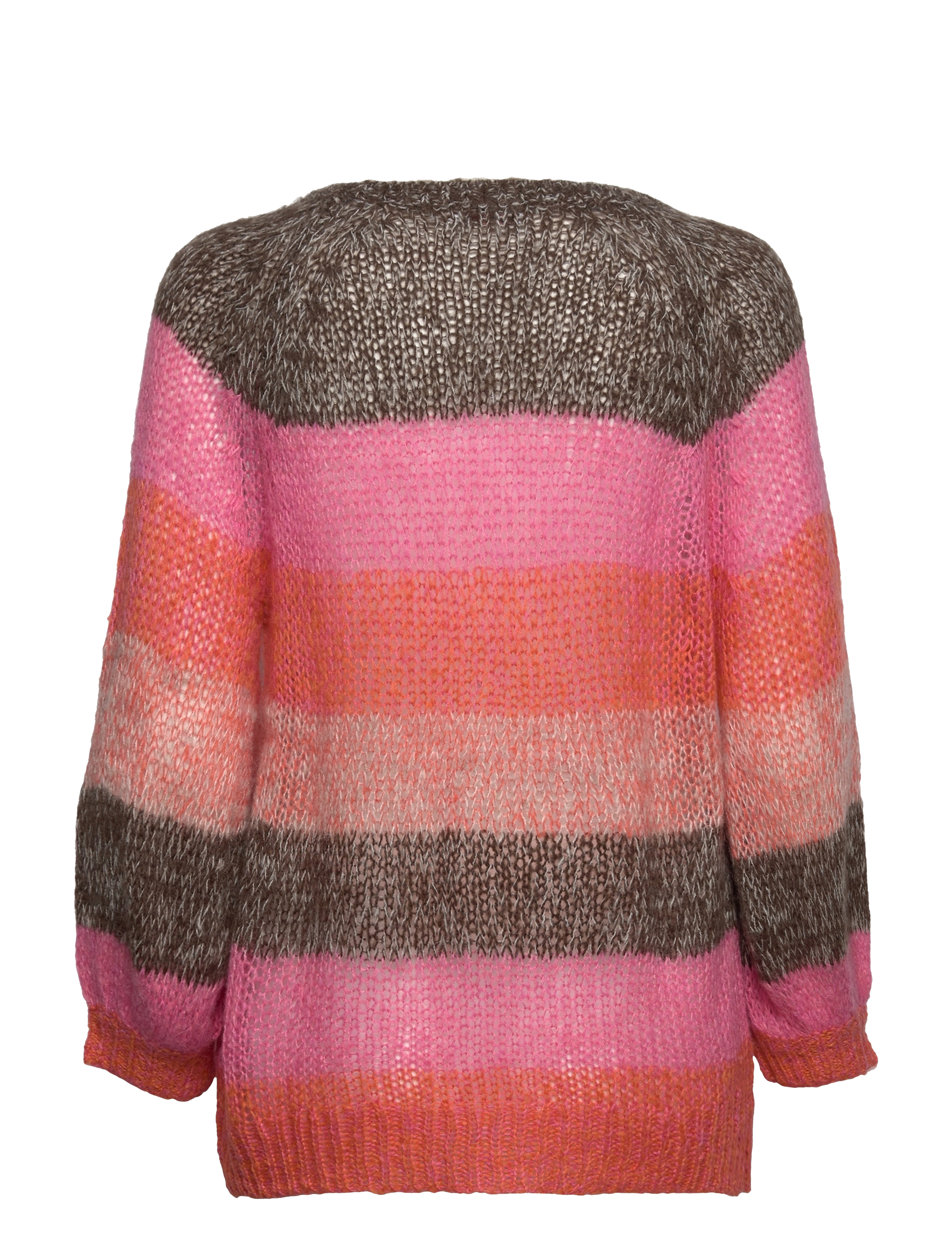 Coster Copenhagen - Striped multi color knit - brown red stripe mix - 1