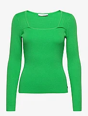 Coster Copenhagen - Knit with long sleeves and squared - džemperi - high green - 0