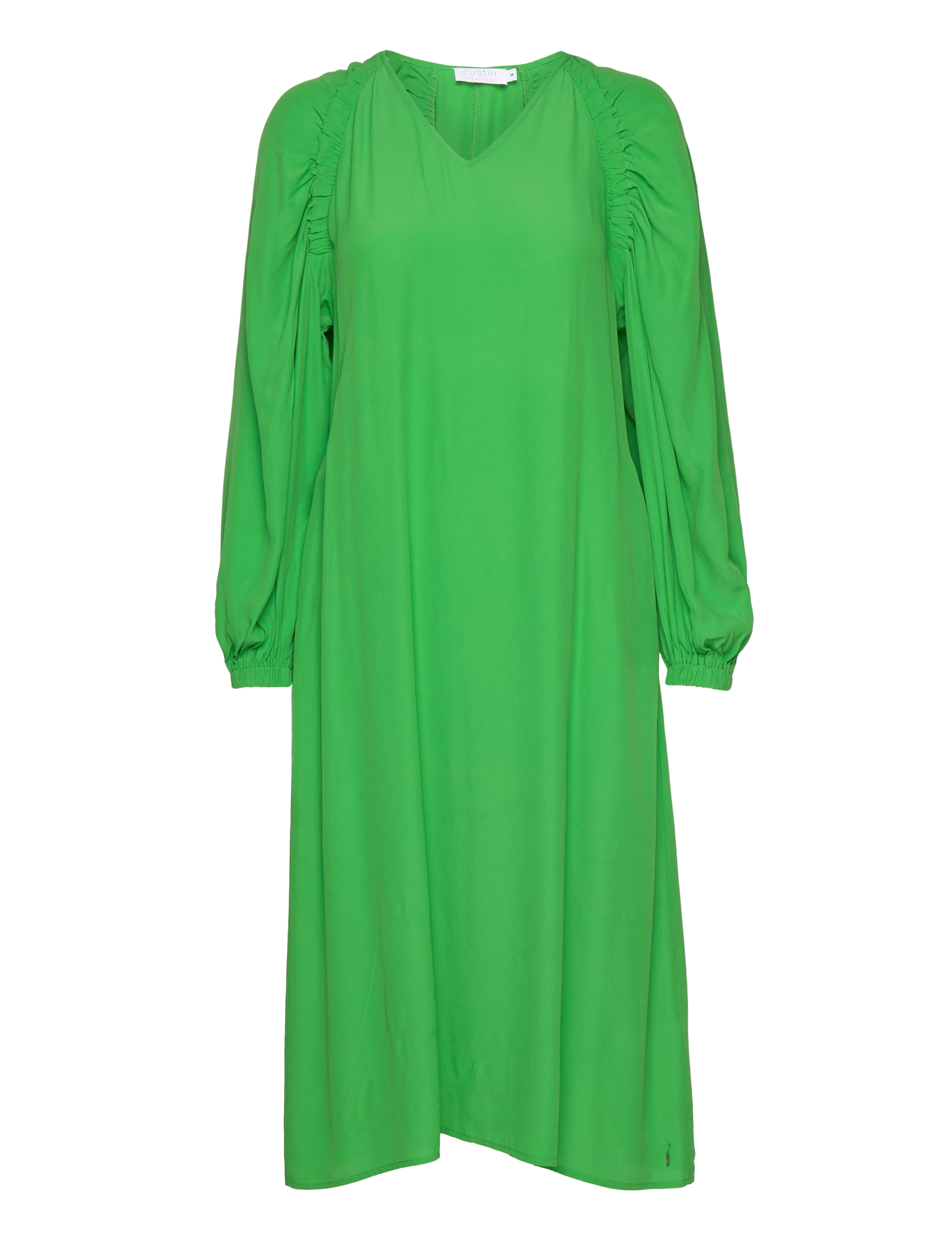 Coster Copenhagen Long dress in acetate - Kjoler - HIGH GREEN / green