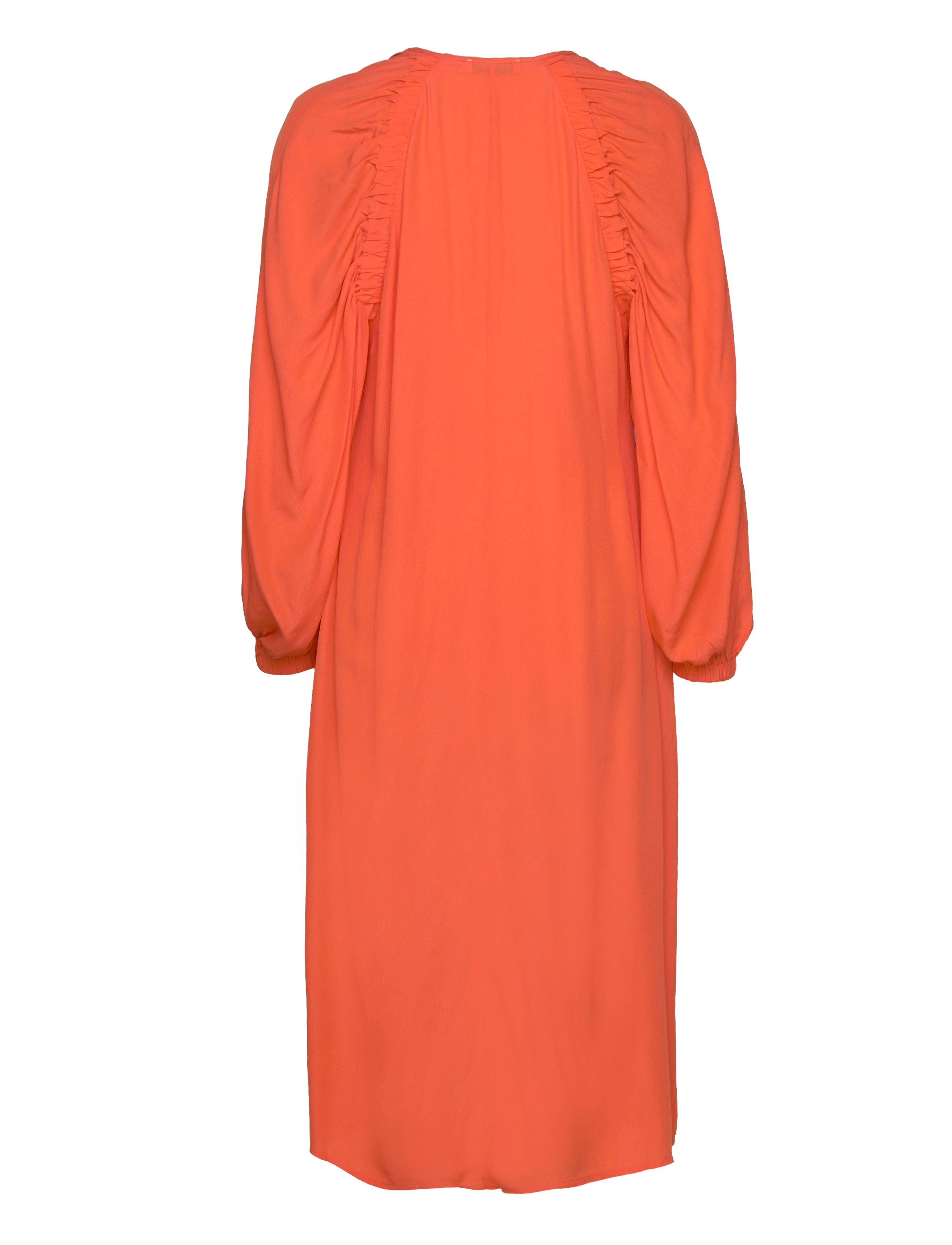 Coster Copenhagen - Long dress in acetate - midi kjoler - hot orange - 1