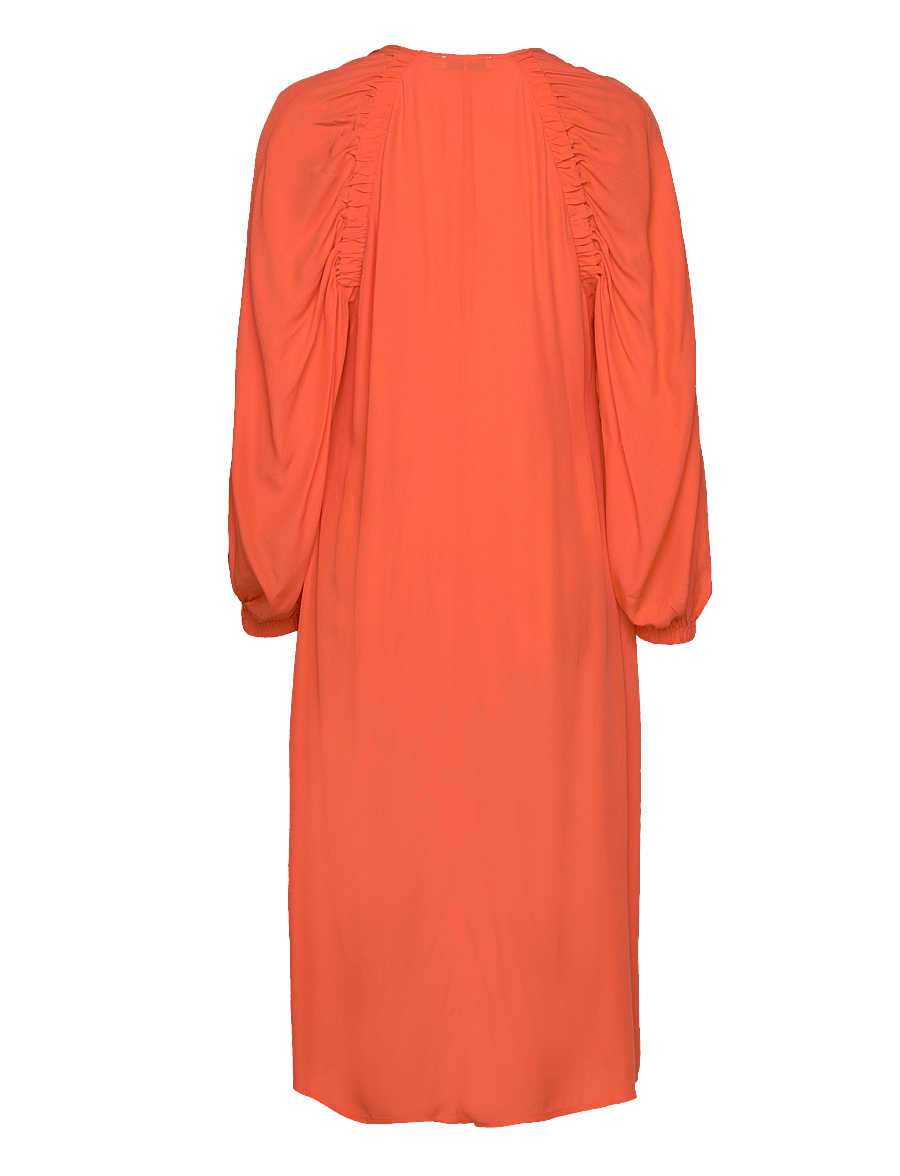 Coster Copenhagen - Long dress in acetate - midikleider - hot orange - 1