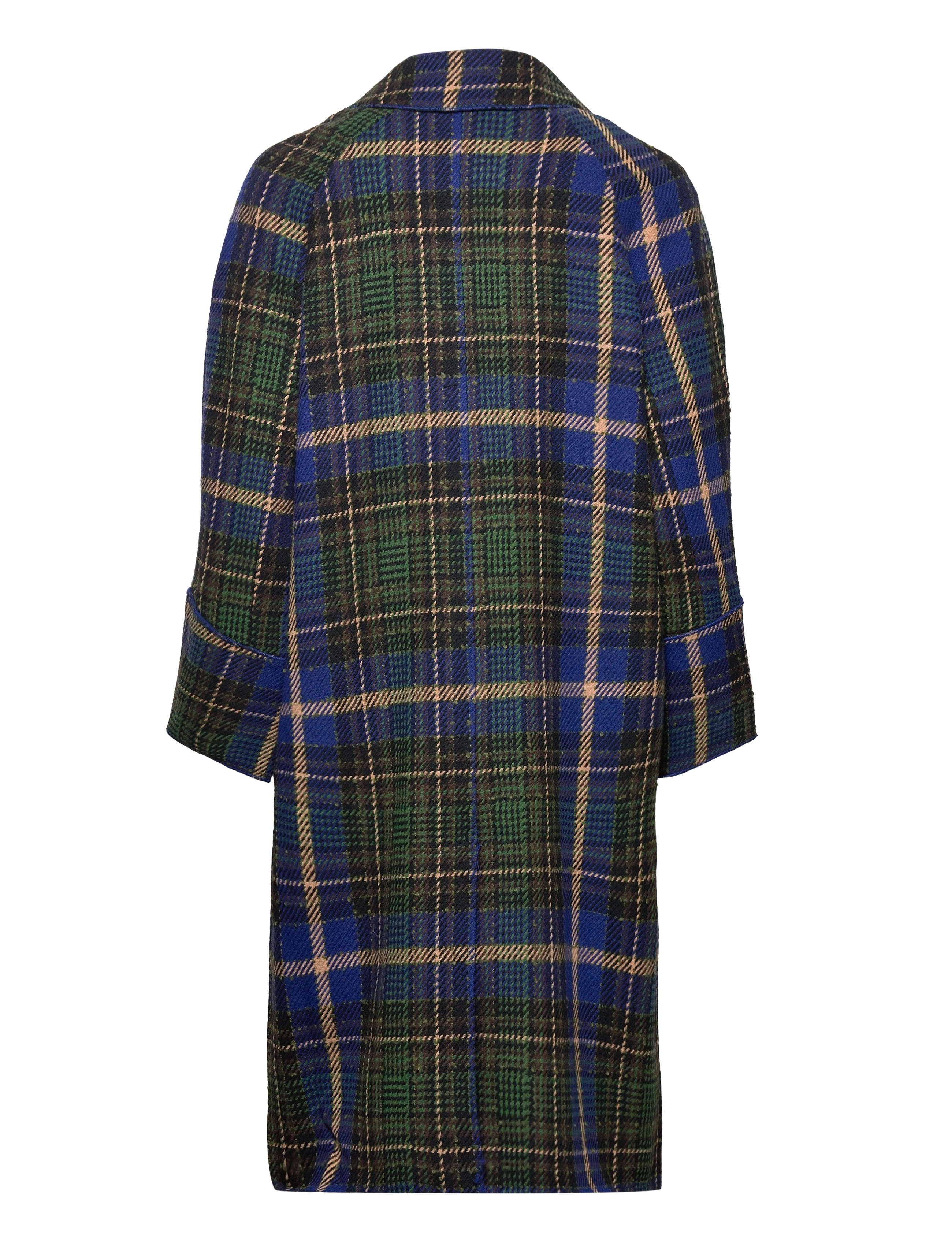 Coster Copenhagen - Coat with big checks - blue check - 1