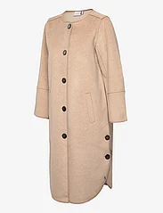 Coster Copenhagen - Coat with button detail - sand brown - 2