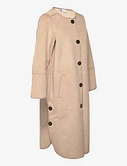 Coster Copenhagen - Coat with button detail - sand brown - 3