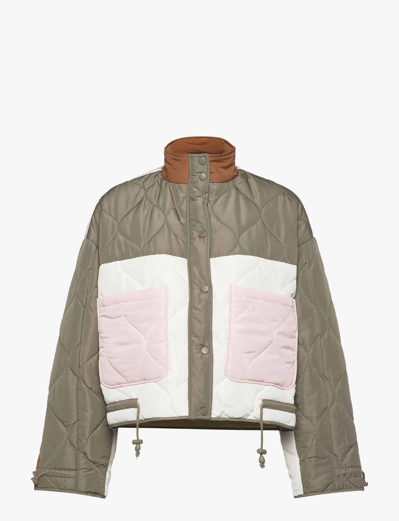 Coster Copenhagen - Patchwork padded jacket - pavasarinės striukės - patchwork color - 0