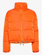 Short puffer jacket - HOT ORANGE