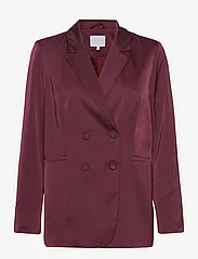 Coster Copenhagen - Relaxed blazer with slit and button - ballīšu apģērbs par outlet cenām - bordeaux - 0