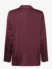 Coster Copenhagen - Relaxed blazer with slit and button - dobbeltradede blazere - bordeaux - 2