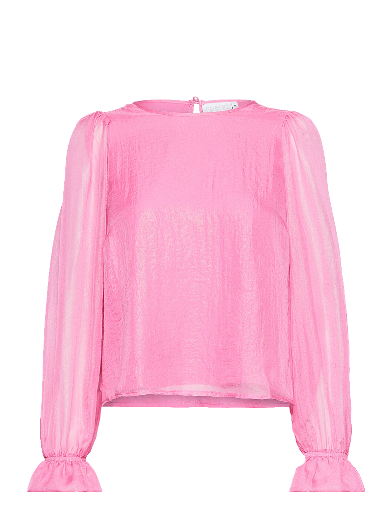 Coster Copenhagen - Top in metallic shimmer - pikkade varrukatega pluusid - metallic pink - 1