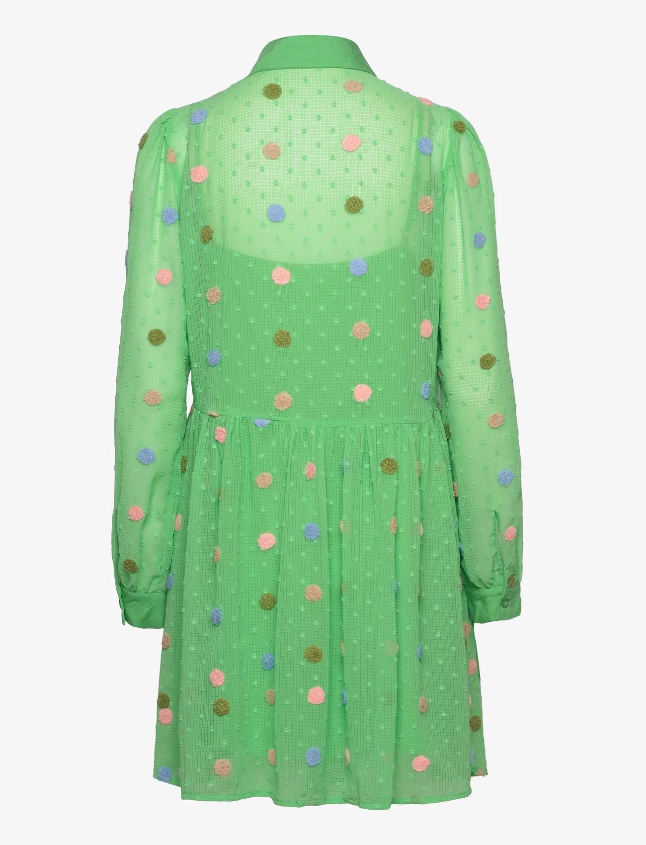 Coster Copenhagen - Short dress with dot texture - peoriided outlet-hindadega - dot texture - 1