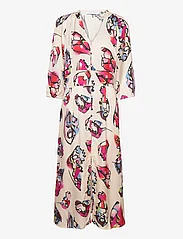 Coster Copenhagen - Dress with buttons in butterfly pri - maxi kjoler - butterfly print - 1